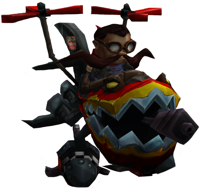 Corki Hot Rod Render - Lol Corki Png (720x688)