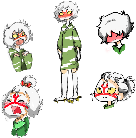 Animal Crossing- Kabuki - Cartoon (500x500)