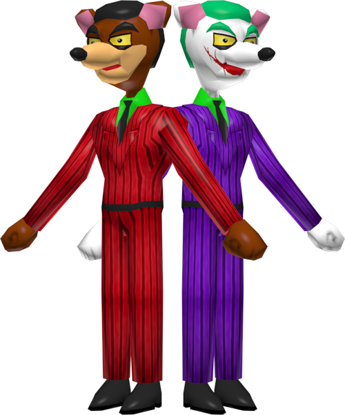 [3d] Pinstripe Potoroo V2 Joker Costume By Slawter666 - Digital Art (500x600)