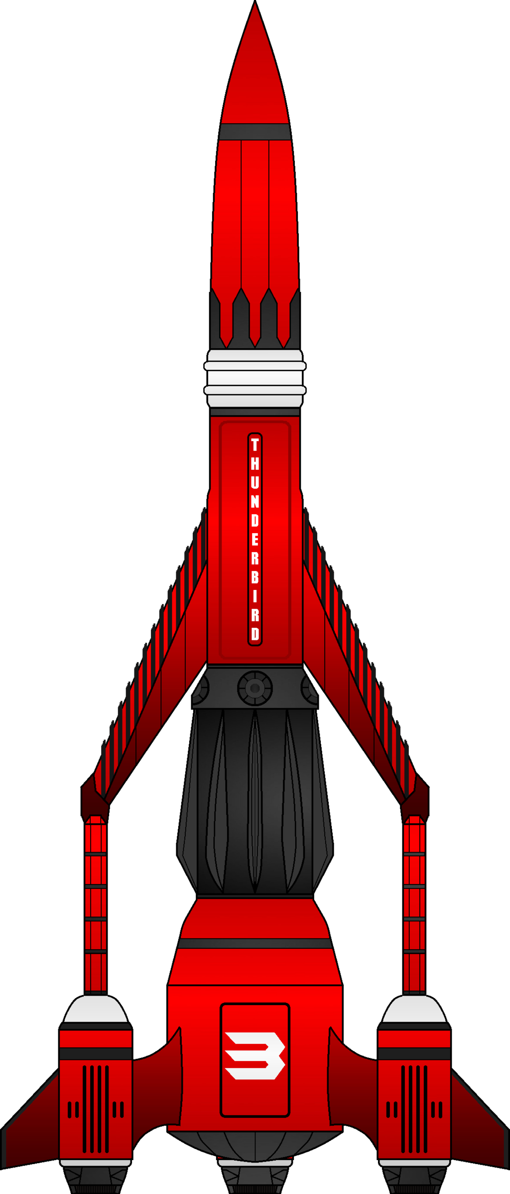 Thunderbird 3 By Joesnake32 - Thunderbird 3 Png (1024x2396)