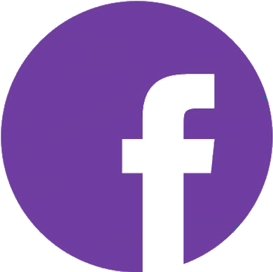 Facebook Circle Purple - Logo Facebook Circular Png (580x388)
