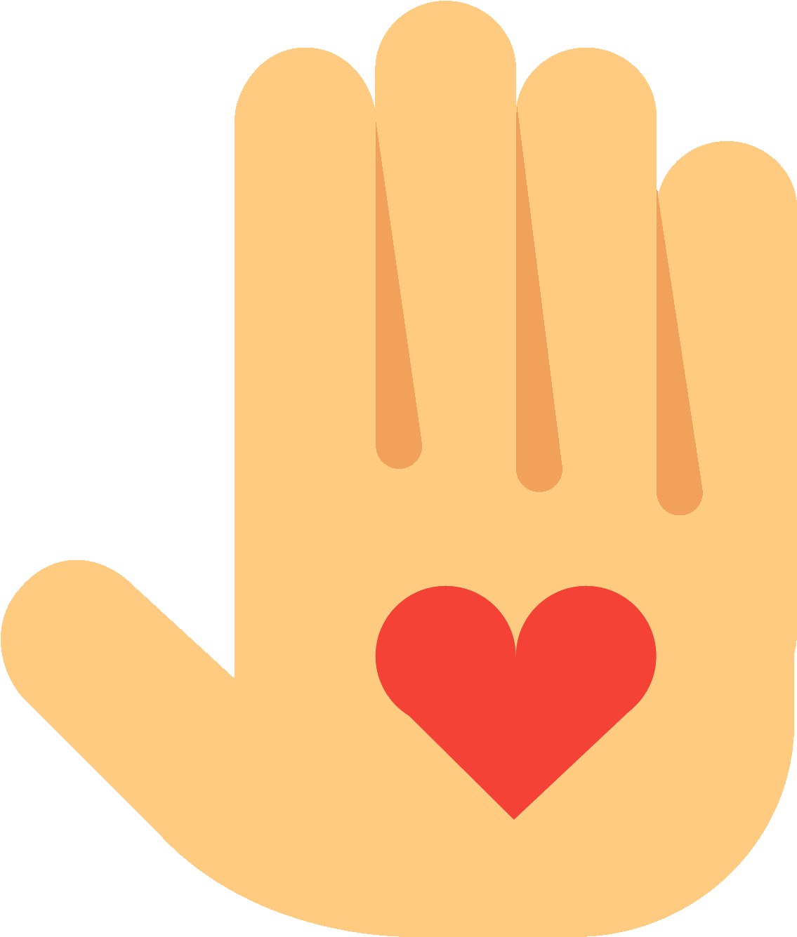 This Is A Picture Of A Right Hand With It's Fingers - Servicial Png (1600x1600)