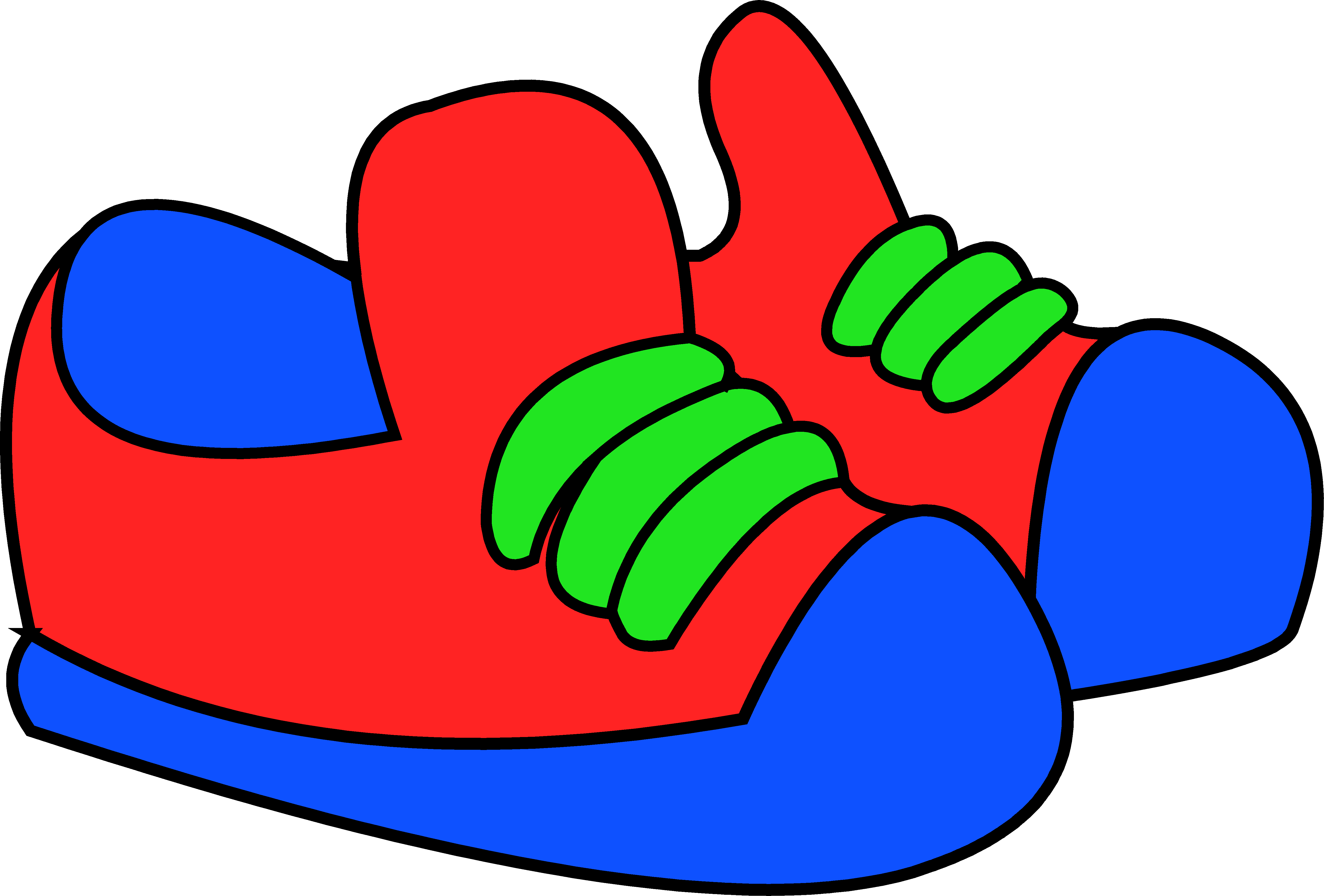 Boys Shoe Clipart Free Outline - Kids Shoes Clipart (5511x3731)