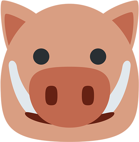 Boar Emoji - Boar Emoji (512x512)