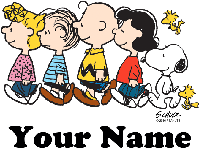Favorite - Charlie Brown Characters Walking (700x700)