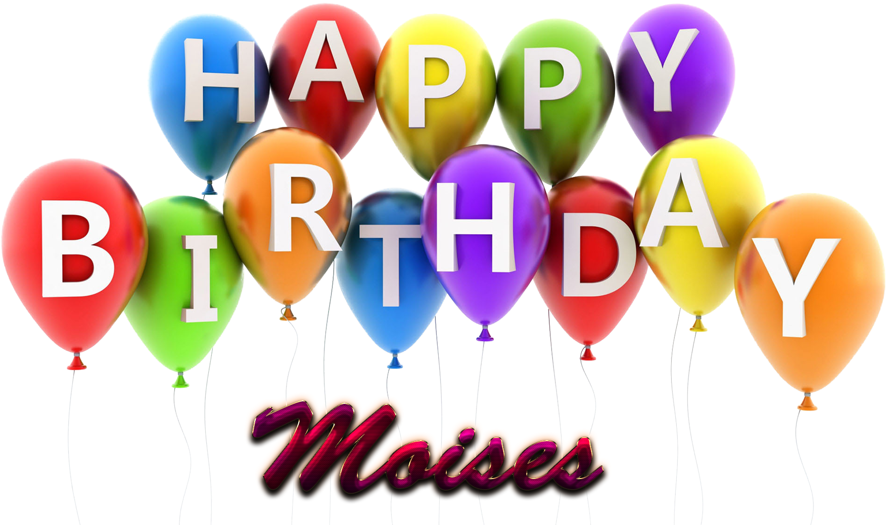 Moises Happy Birthday Balloons Name Png - Anvor Birthday Green Stone Pendant Crystal 16g Usb (1920x1200)