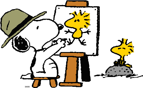 Official Collectoons Forums - Woodstock And Snoopy Gif (492x302)