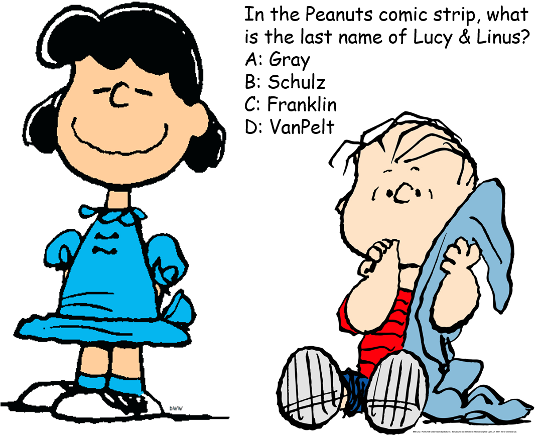National Trivia Day Question - Cartoon Characters Charlie Brown (1087x883)