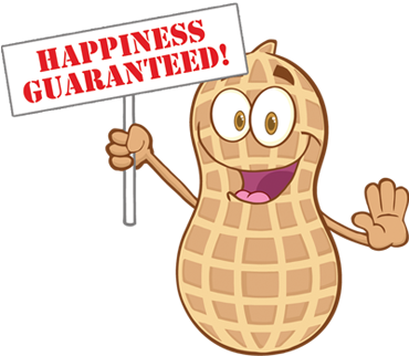 Jumbo Boiled Peanuts - Severe Peanut Allergy Square Sticker 3" X 3" (379x335)