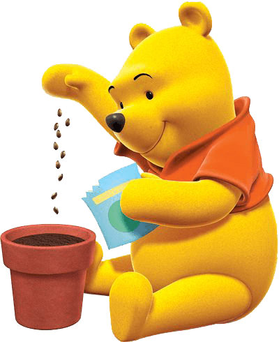 Planting - Winnie The Pooh 3d (400x490)