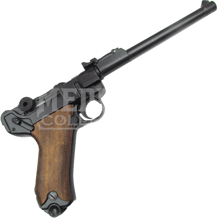 1917 Artillery P08 Luger Pistol With Wood Grips - Firearm (698x698)