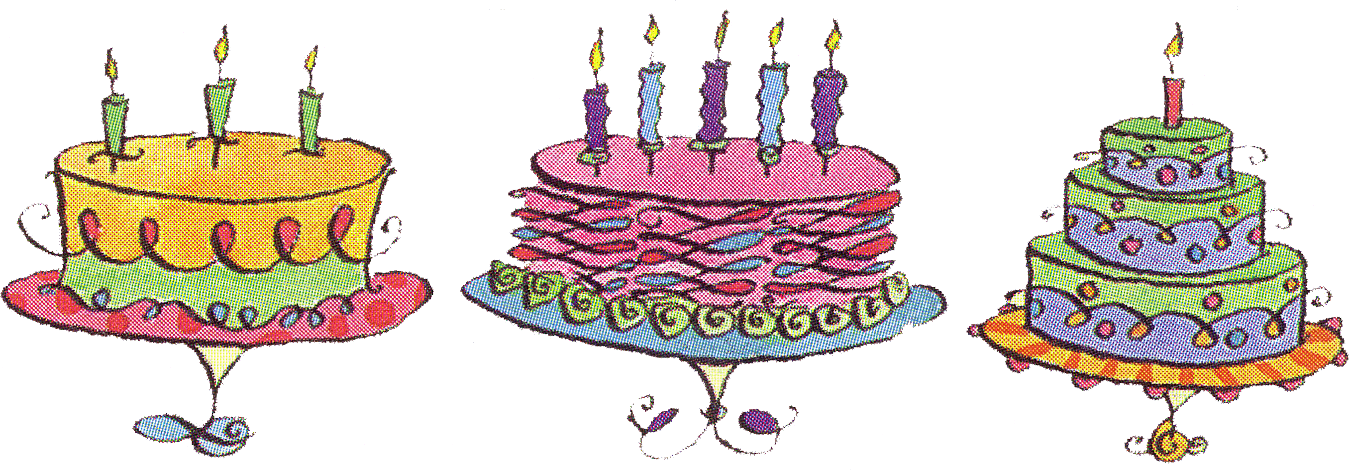Cake Clipart Cake Decorating - Clip Art Birthday Cake Gif (2764x1029)