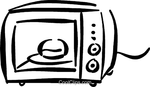 Office Clipart Microwave - Microwave Oven Clipart Png (480x281)