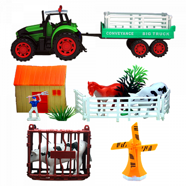 Buy Tractor Farmer Toys Top Level Farmer Set For Kids, - Toy Vehicle (375x375)