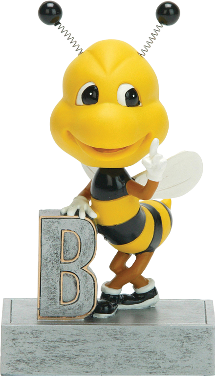 Spelling Bee Bobblehead Resin Trophy Award (440x769)
