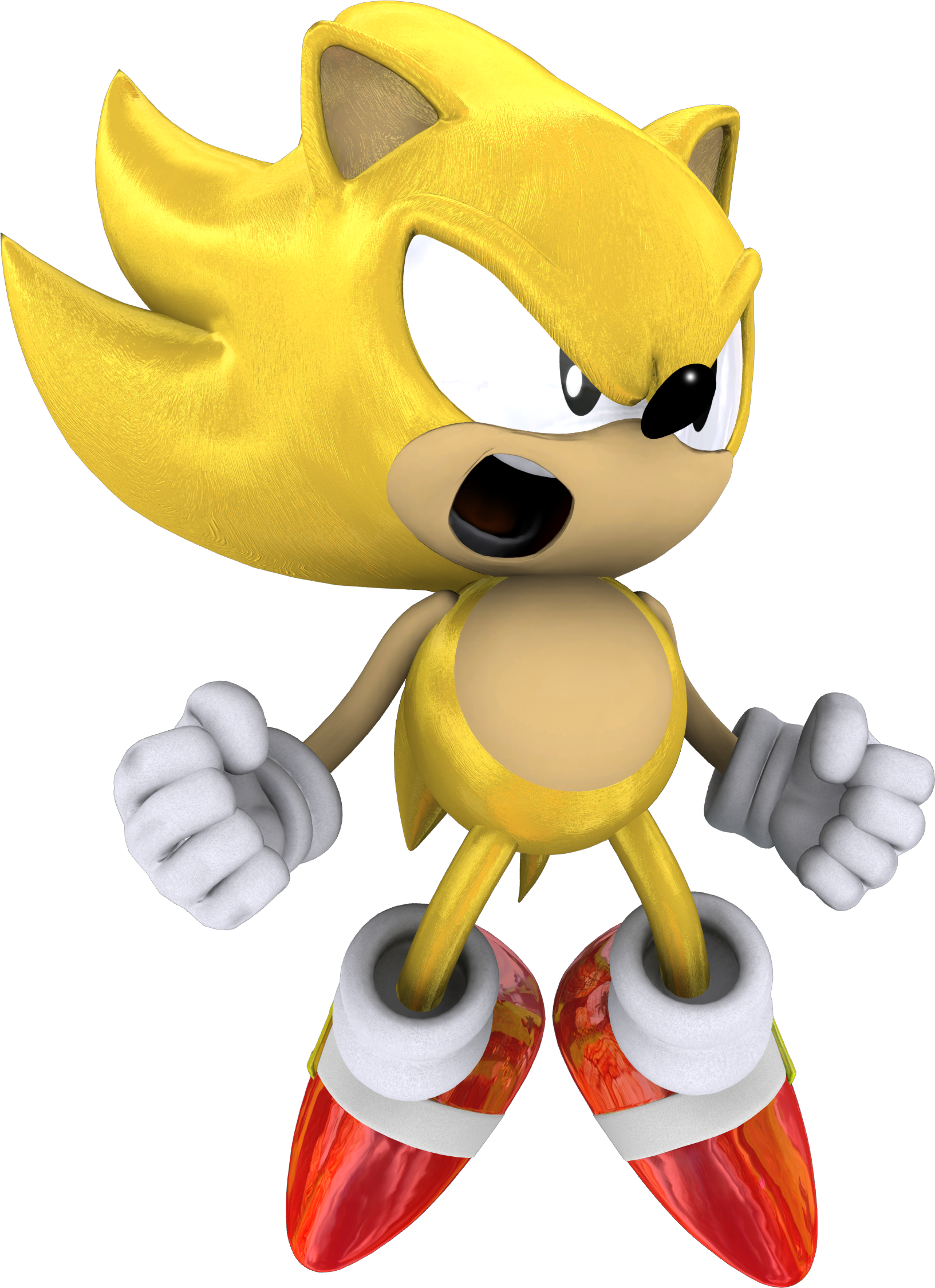Classic Super Sonic The Hedgehog By Itshelias94 - Sonic The Hedgehog (1633x2249)