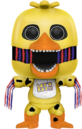 Withered Chica Pop - Funko Five Nights At Freddy's - Chica Toy Figure (313x500)