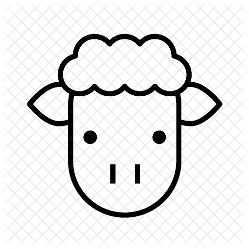 Sheep Icon - Alpacas Para Colorear (512x512)