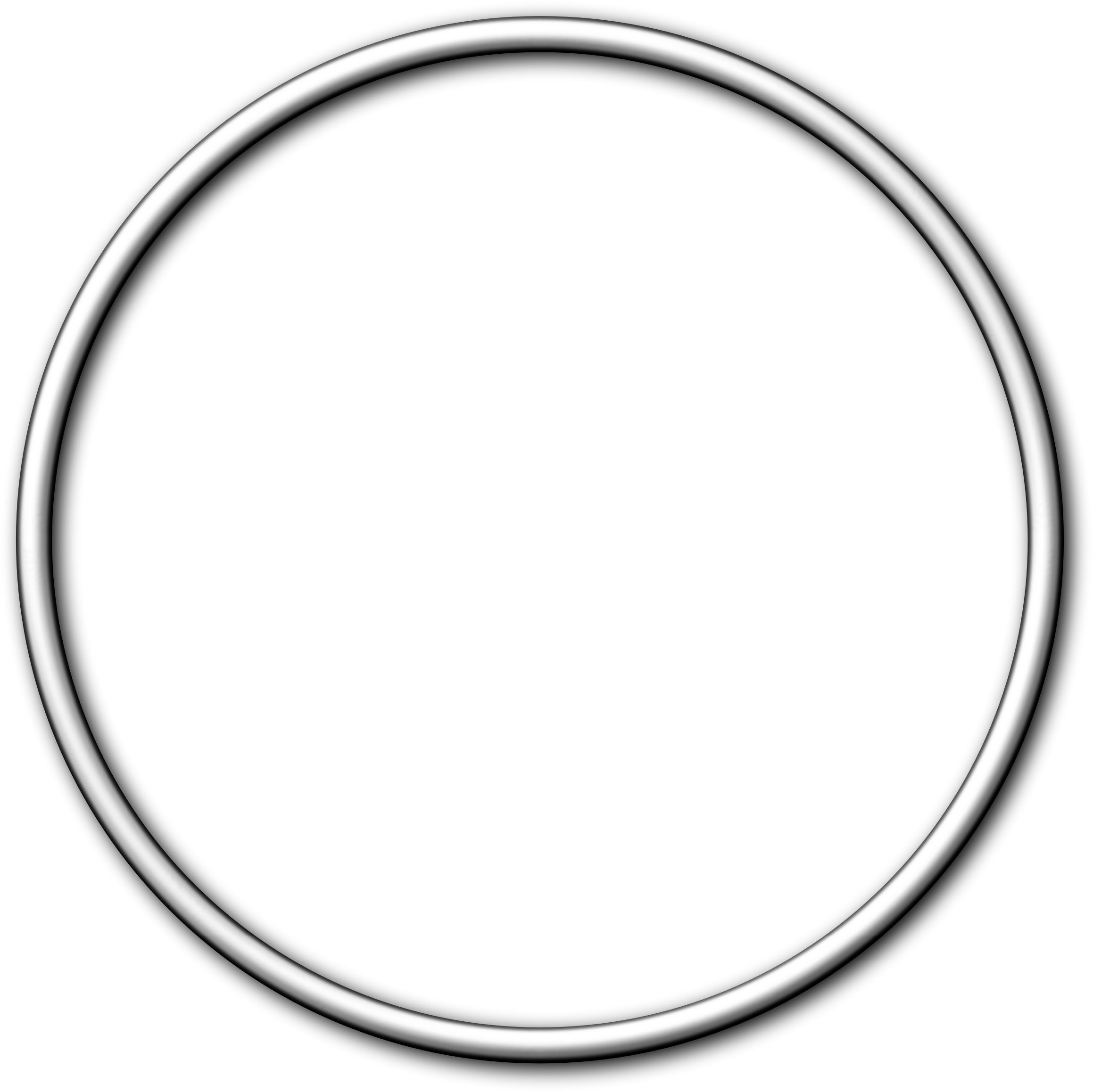 Big Image - Silver Circle Frame Png (2318x2317)