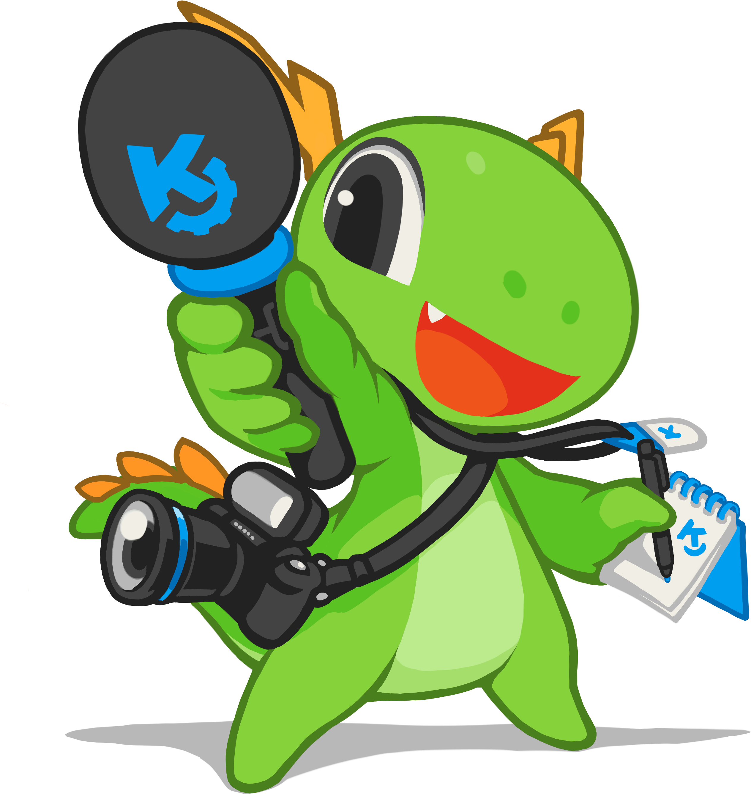 Football Mascot Cliparts 11, Buy Clip Art - Journalist Cartoon Png (3145x3763)