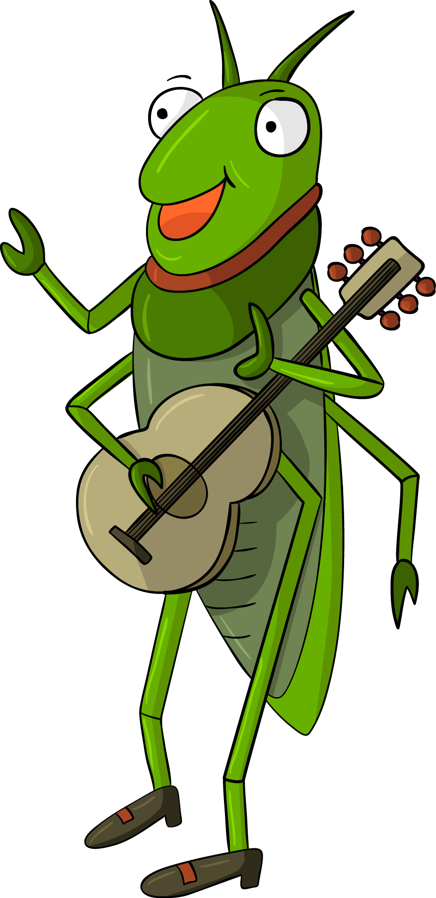 Insect Cricket Grasshopper Clip Art - 蟋蟀 卡通 (878x1808)