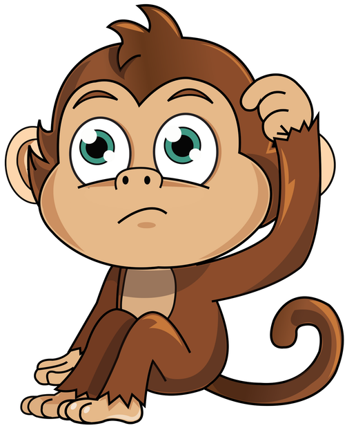 Cute Monkey Stickers Messages Sticker-6 - Sticker (618x618)