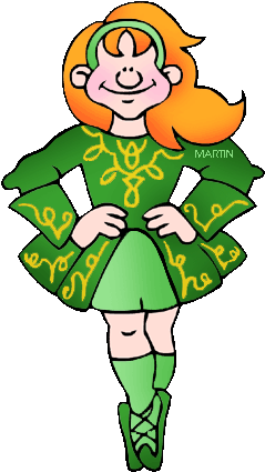 Irish Clipart Cartoon - Irish Jig Clip Art (292x450)