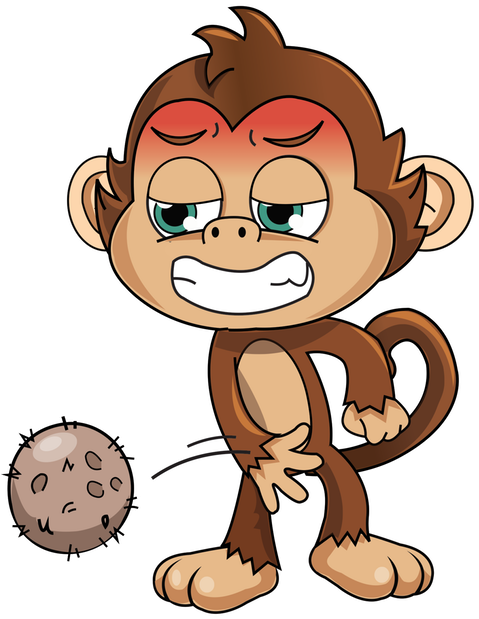 Cute Monkey Stickers Messages Sticker-11 - Sticker (618x618)