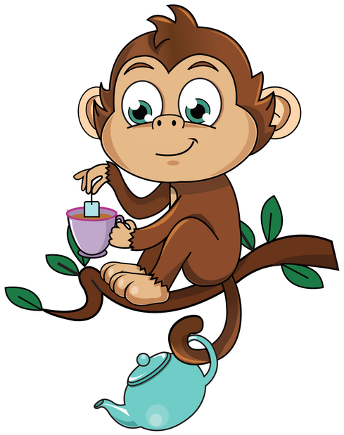 Cute Monkey Stickers Messages Sticker-7 - Sticker (618x618)