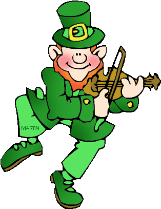 Fiddle Cliparts - St Patrick's Day Clip Art (342x450)