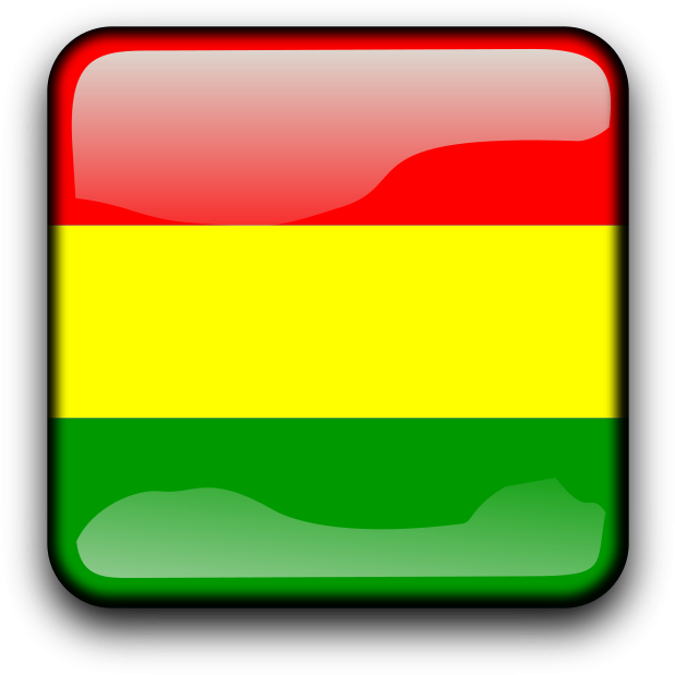 Flag Free Bo - Senegal Flag Square Button Transparent Background (800x800)