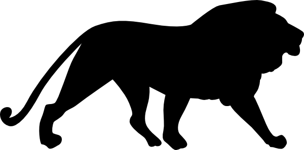 Lion Silhouette Png (600x297)