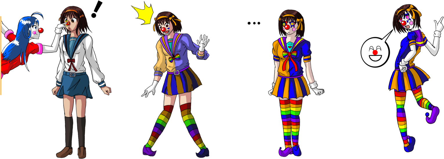 Haruhi Clown Tf By Tf-circus - Manga (1600x620)