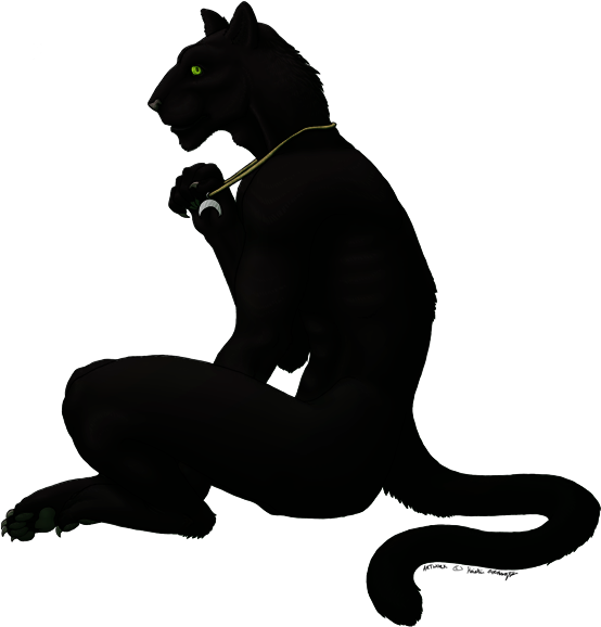 Panther Anthro Commission By Visceralluster - Digital Art (577x597)