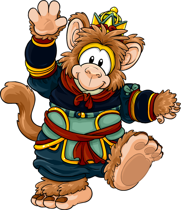 Monkey King - Club Penguin Monkey Costume (619x718)