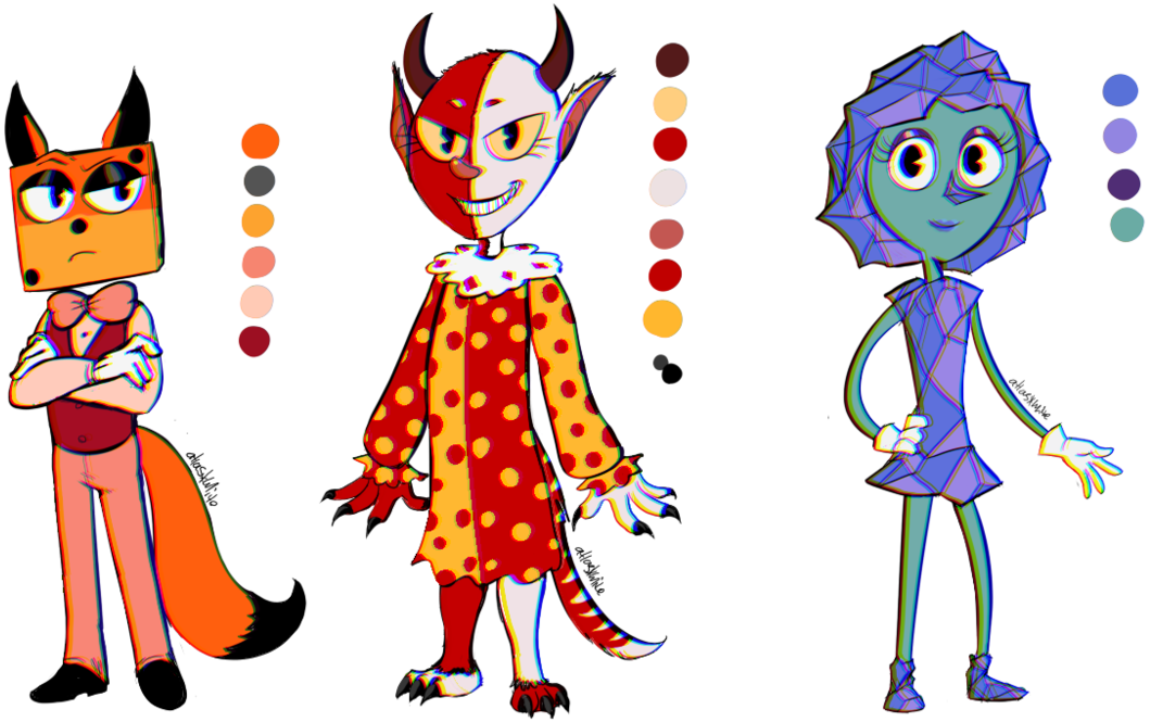 More Cartoon Kiddos [customs] By Atlas-white - Cartoon (1171x683)