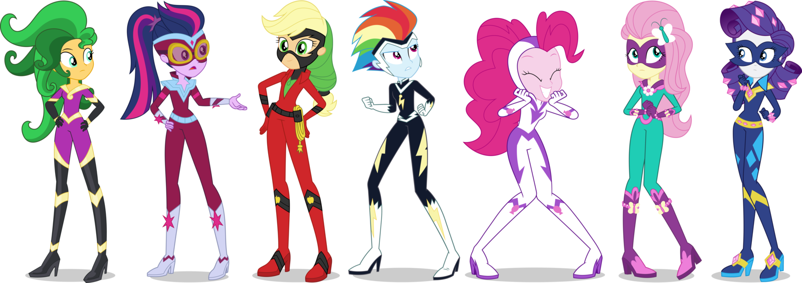 Equestria Girls Power Ponies Vectors By Icantunloveyou - Movie Magic Equestria Girl (1600x566)