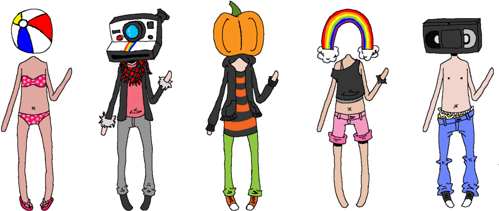 Object Heads Ahoy By Flammingcorn - Drawing (1024x441)