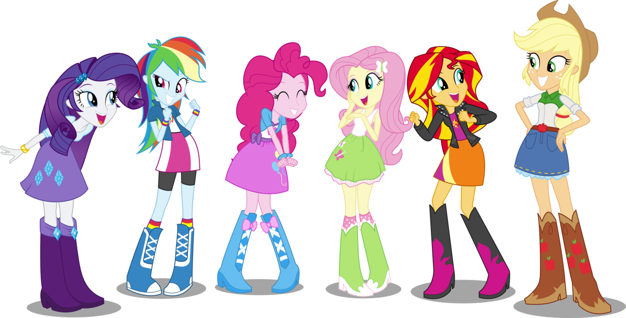 Mane 6 Eqg By Twls7551 - Mlp Eqg Mane 6 (1252x637)