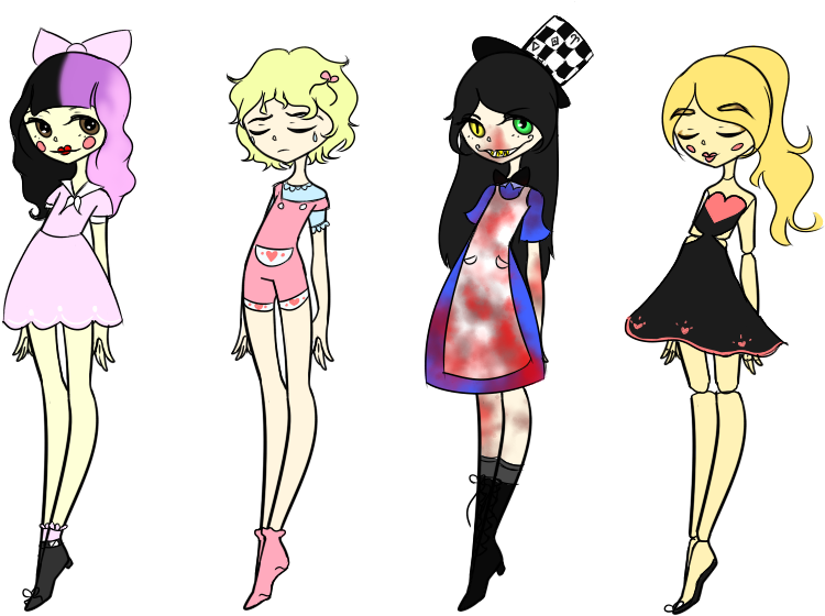 Song Adopts Closed By Asheyf - Melanie Martinez Drawing Base (825x600)