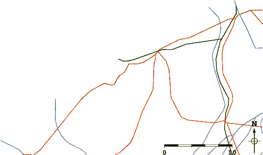 Roads And Rivers Around Paritutu And Ngamotu Beach - Plot (601x399)