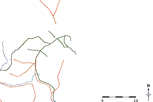 Roads And Rivers Around Port Kembla Beach - Drawing (601x400)