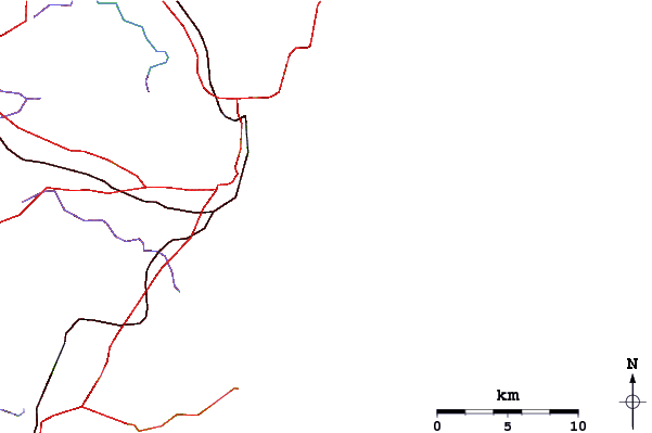 Roads And Rivers Around Bronte Beach - Toronto Rivers (601x399)