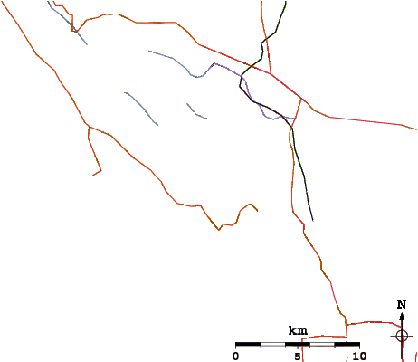 Roads And Rivers Around Stinson Beach - Diagram (601x400)