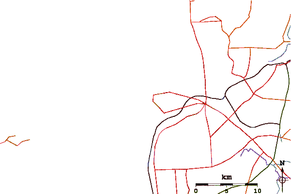 Roads And Rivers Around City Beach Groyne - Line Art (601x400)