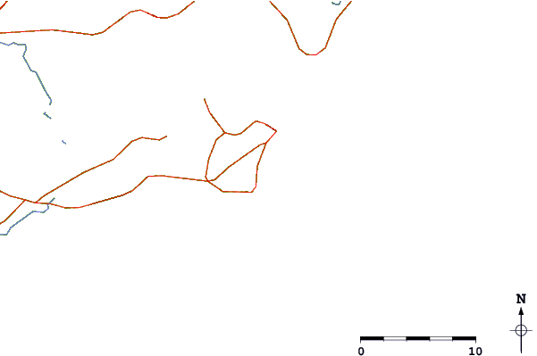 Roads And Rivers Around One Mile Beach - Line Art (601x399)