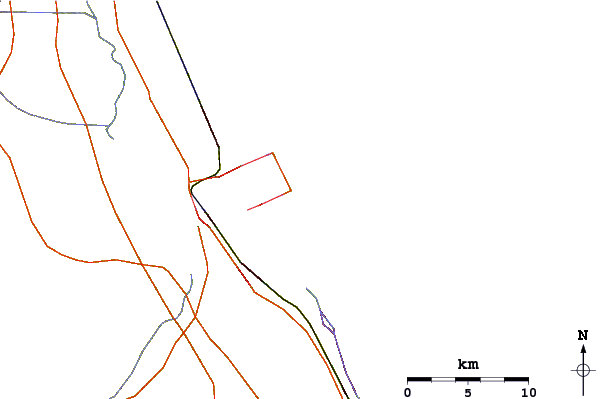 Roads And Rivers Around Stuart Public Beach - Toronto Rivers (601x399)