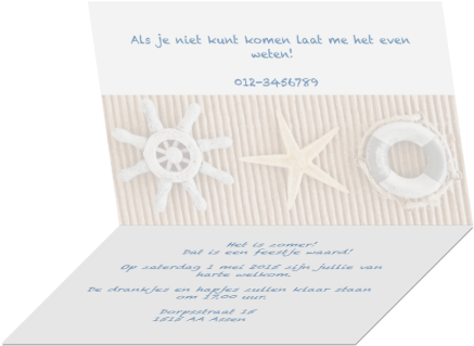 Een Gave Uitnodiging Met Een Zomers Gevoel - Envelope (455x350)