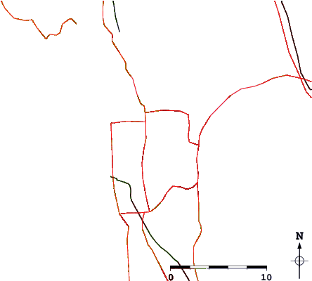 California Roads And Rivers Around Ocean Beach, California - Slope (601x399)