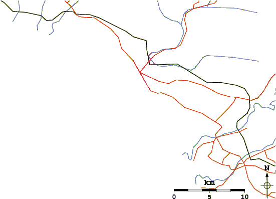 Roads And Rivers Around South Beach - Diagram (601x399)